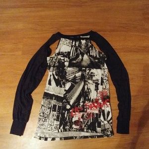 Lip Service Super Cool Urban Print Sample Top